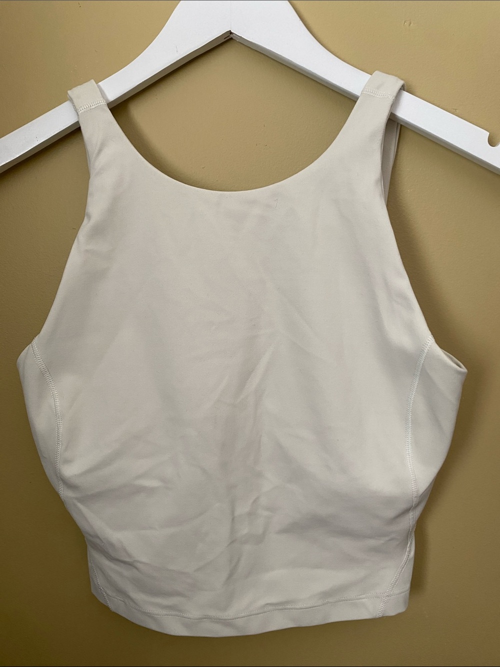lululemon athletica Cream High-Neck Sports Bra Tank